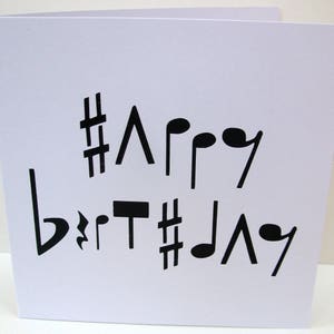 Carte d'anniversaire musique - carte papier découpé - notes de musique - pour elle, lui, papa, homme, fils, frère - carte de voeux faite main - Etsy FR image 2