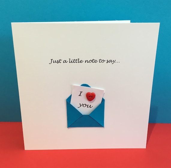 Valentine's Day Card - Cute - Button  - Valentine Card Wedding Anniversary - Husband, Wife, Girlfriend, Boyfriend, for Her, For Him
