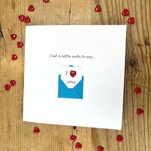Valentine's Day Card - Cute - Button - Valentine Card Wedding Anniversary - Husband, Wife, Girlfriend, Boyfriend, for Her, For Him image 2