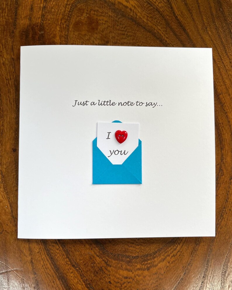 Valentine's Day Card - Cute - Button - Valentine Card Wedding Anniversary - Husband, Wife, Girlfriend, Boyfriend, for Her, For Him image 4