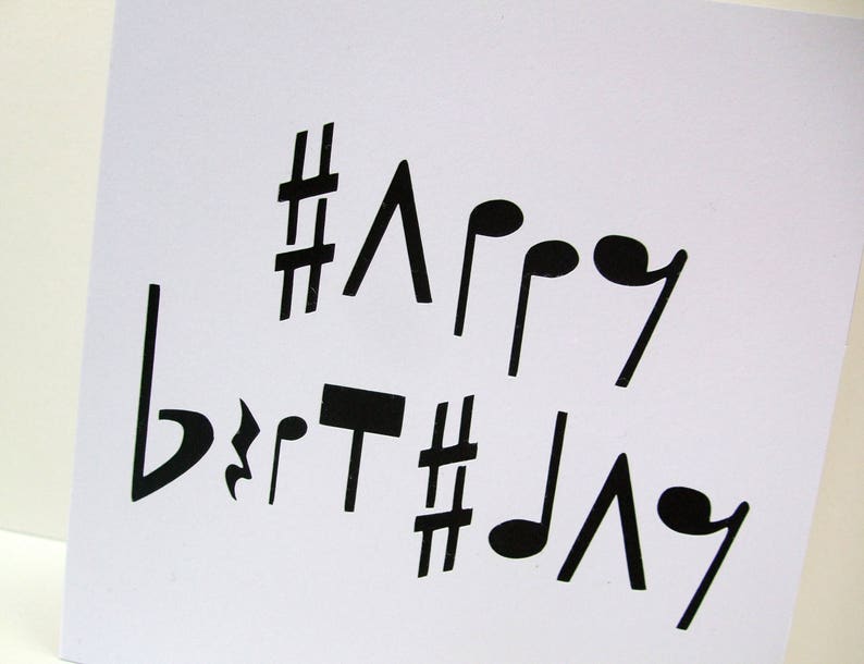 Carte d'anniversaire musique - carte papier découpé - notes de musique - pour elle, lui, papa, homme, fils, frère - carte de voeux faite main - Etsy FR image 3