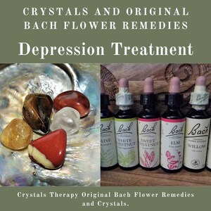 Depression Treatment Crystals and Bach Flower Remedies | Etsy