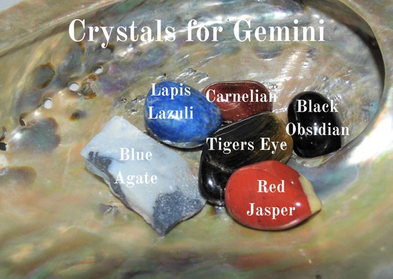 Crystal Set for Gemini,  Gemini Crystals,  Gemini Birthday Crystals, Gemini Zodiac Crystals