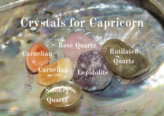 Crystal Set for Capricorns  Capricorn Crystals,  January Birthday Crystals, Capricorn Zodiac Crystals