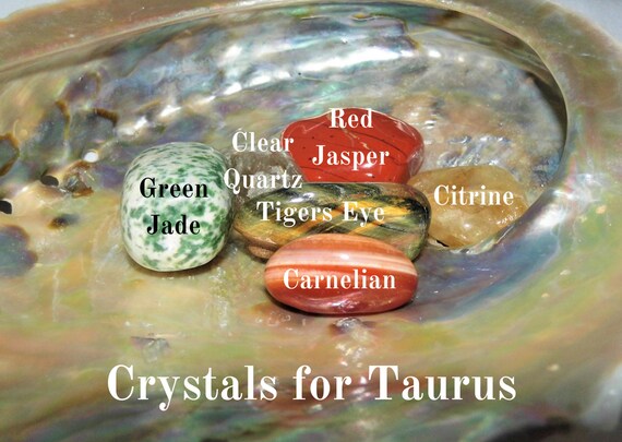 Crystal Set for Taurus, Taurus Crystals,  Taurus Birthday Crystals, Taurus Zodiac Crystals