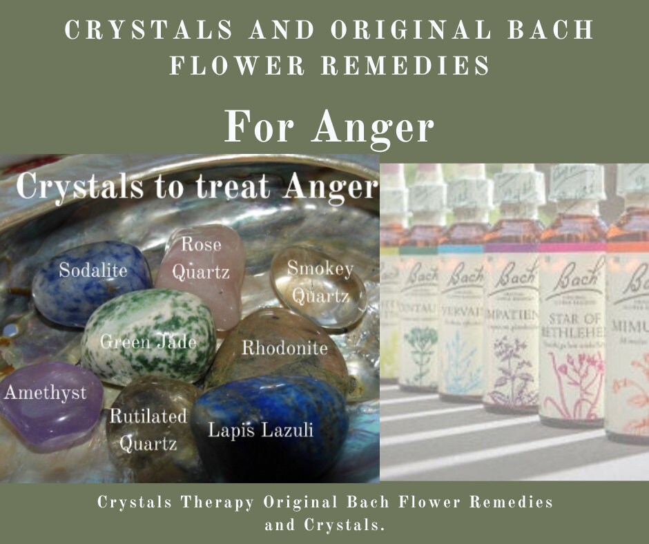 Bach Remedies & Crystals for Anger Bach Original Flower Etsy