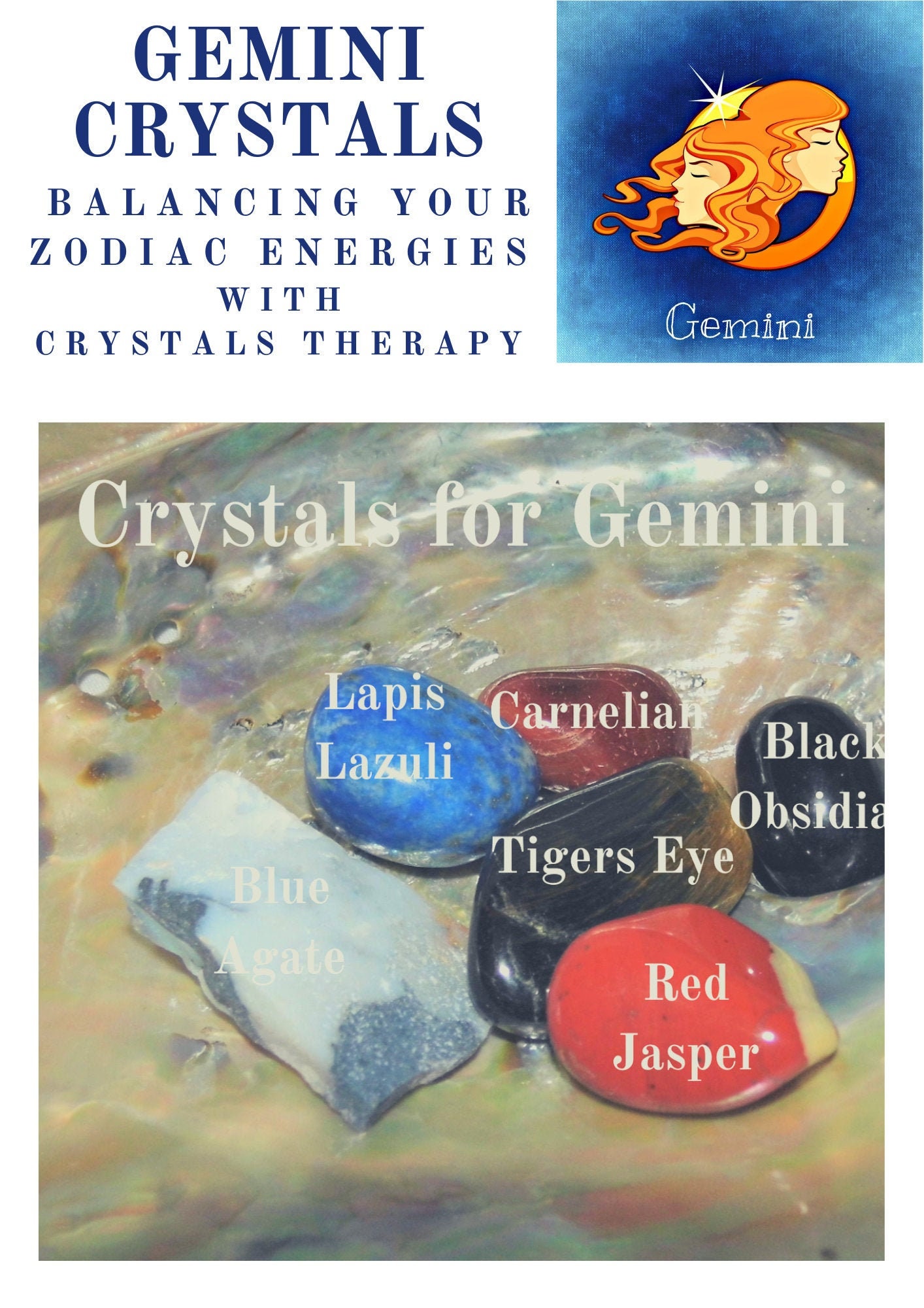 Gemini Crystals Crystals for Gemini Zodiac Energy Etsy