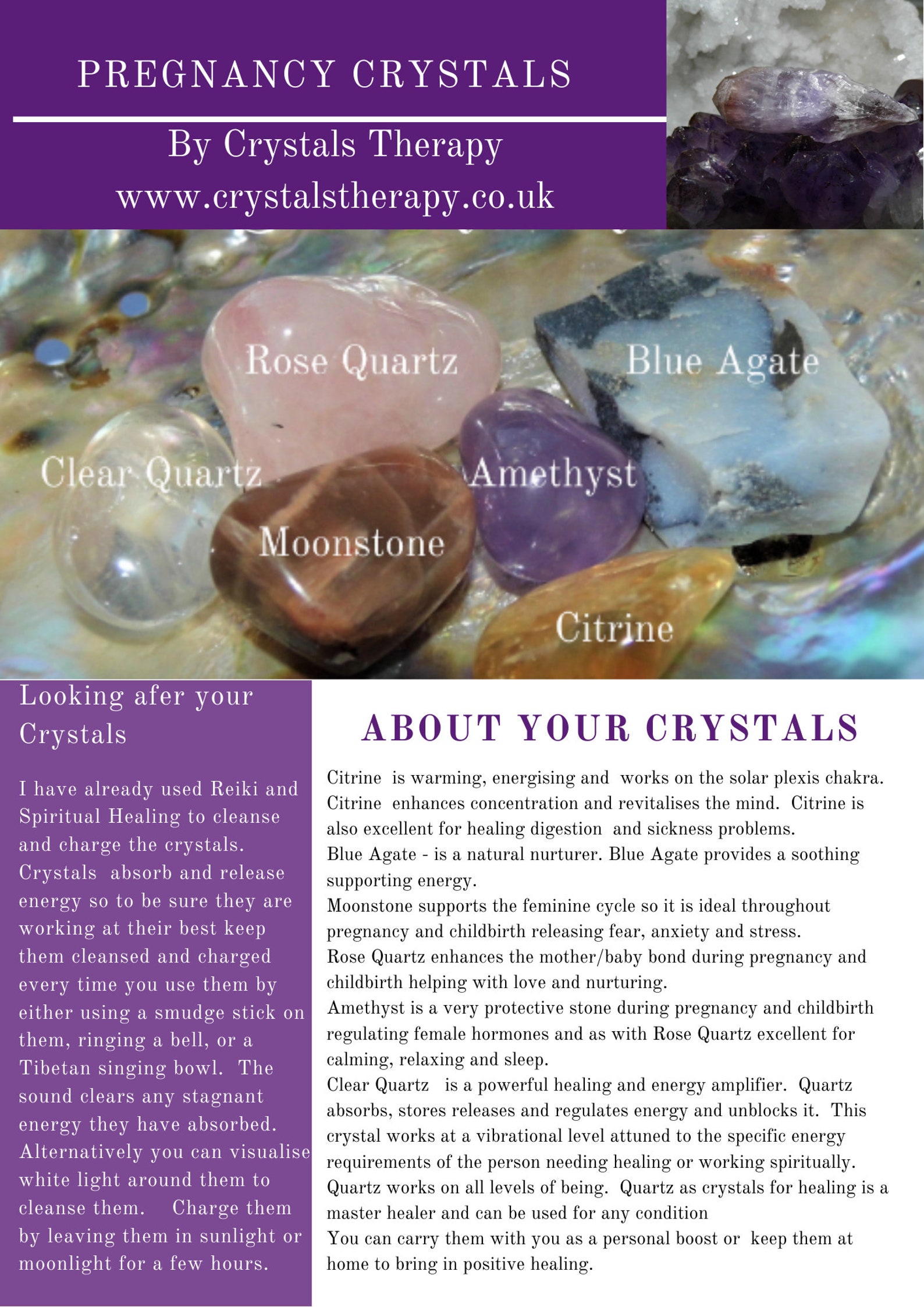 Pregnancy Crystals Crystals for Pregnancy and Childbirth Etsy Denmark
