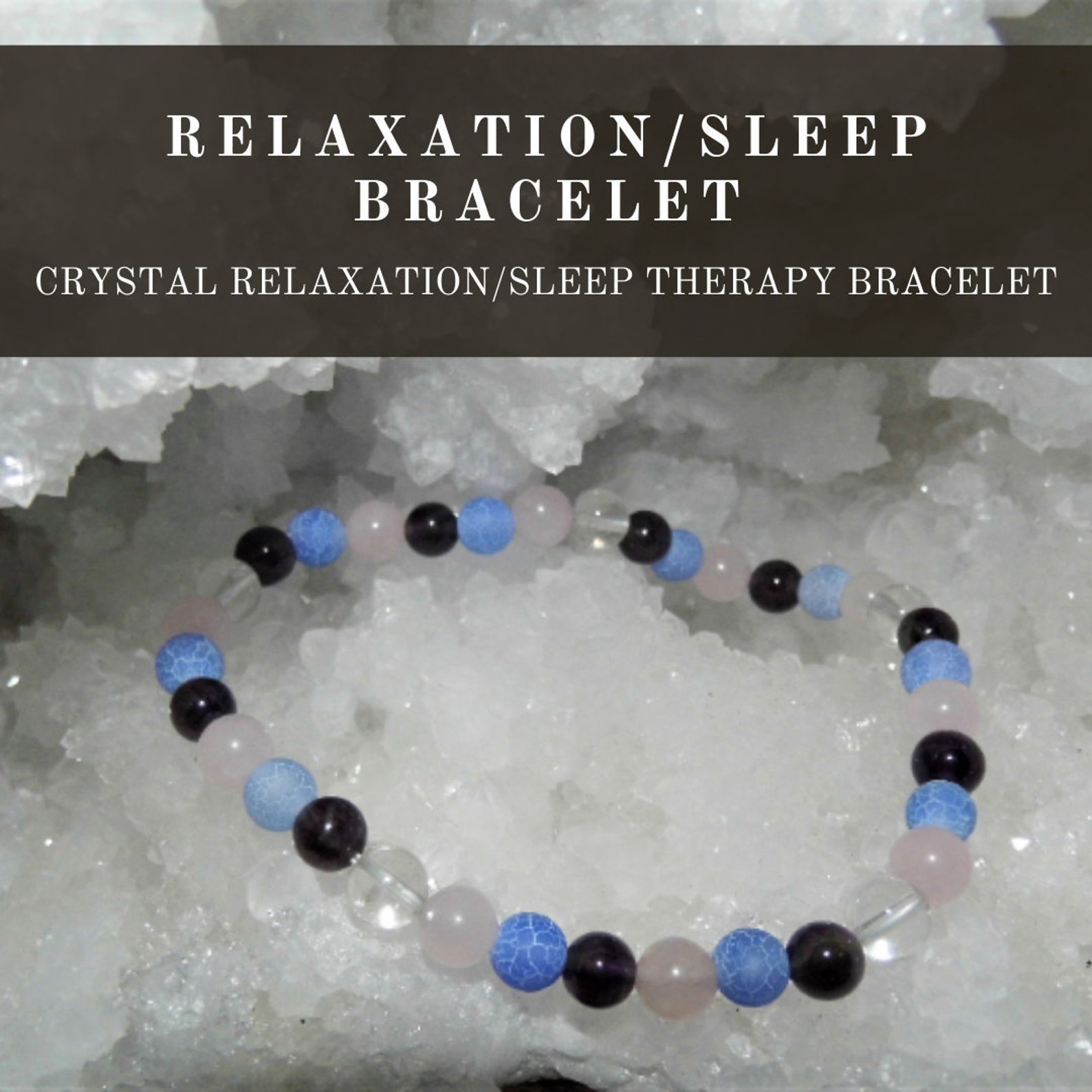 Sleep Bracelet Crystal Bead Relaxation Bracelet Sleep Aid Etsy