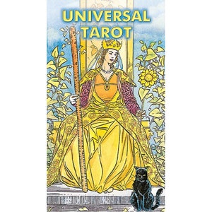 Baraja de cartas Universal Tarot 78 e instrucciones multilingües estándar