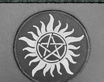 Supernatural tattoo embroidered patch: anti demon possession sigil (imperfect stitching)