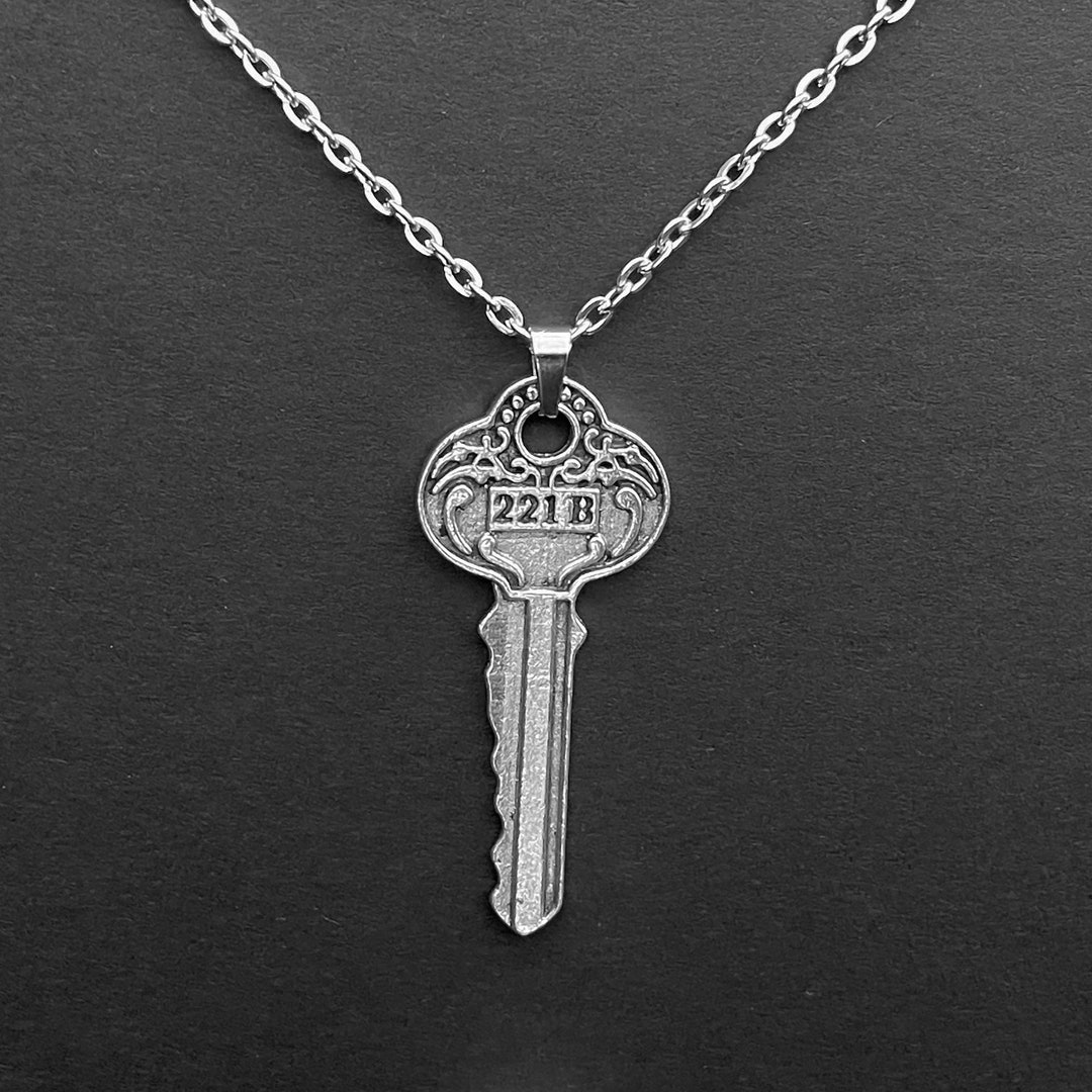 Sherlock Holmes 221B Baker Street Key Necklace Cosplay Prop Etsy UK