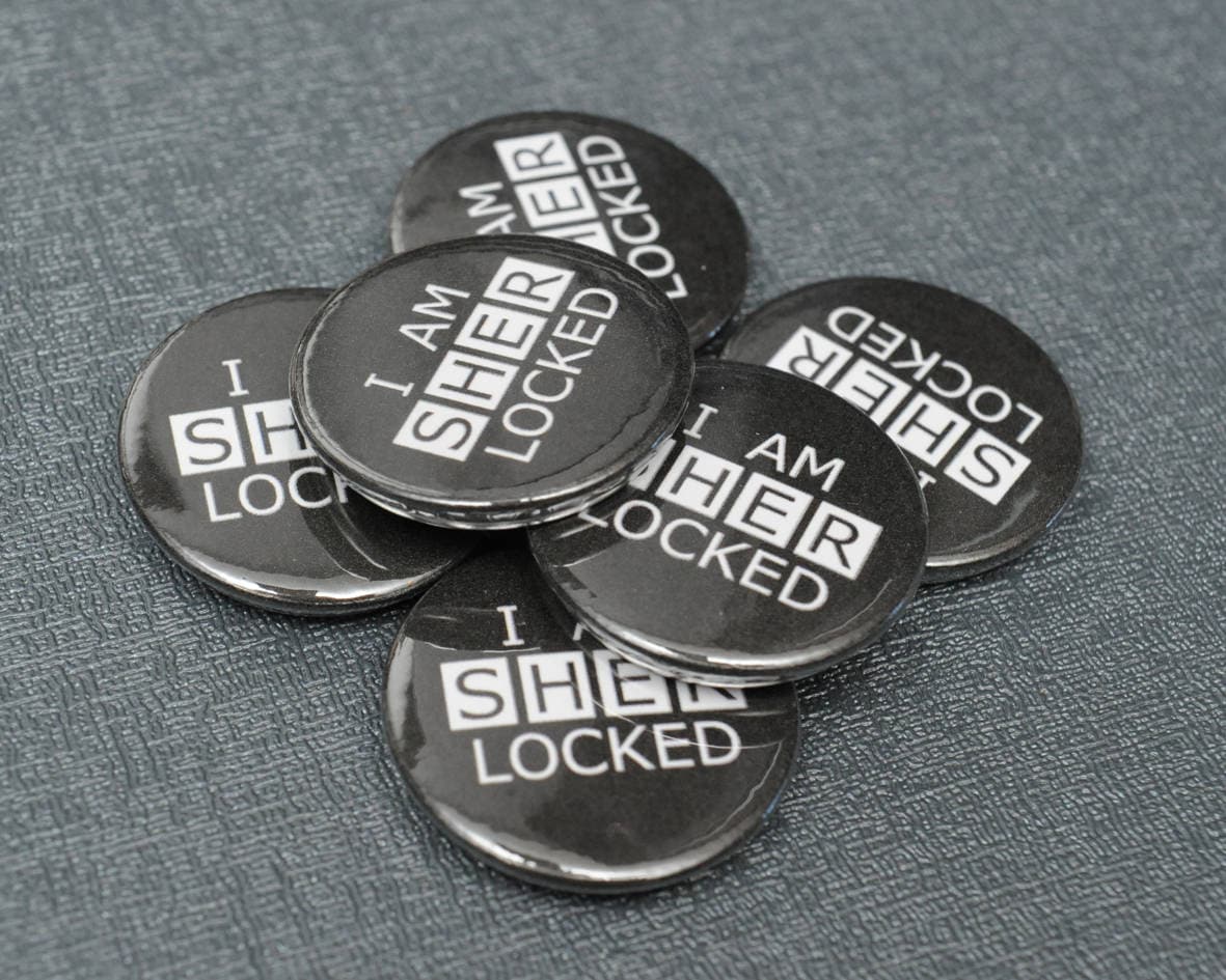 I Am Sherlocked Pin c Sherlock Button Badge Cosplay Prop Etsy I Am Sherlocked Pin c Sherlock Button Badge Cosplay Prop Etsy
