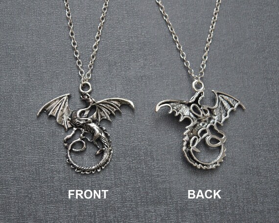 Game of Thrones 8 Cosplay Daenerys Dragon Sign Pendant Necklace Cosplay Prop Game of Thrones 8 Cosplay Daenerys Dragon Sign Pendant Necklace Cosplay Prop