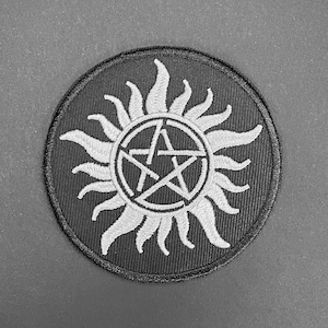 Supernatural tattoo embroidered patch: anti demon possession sigil