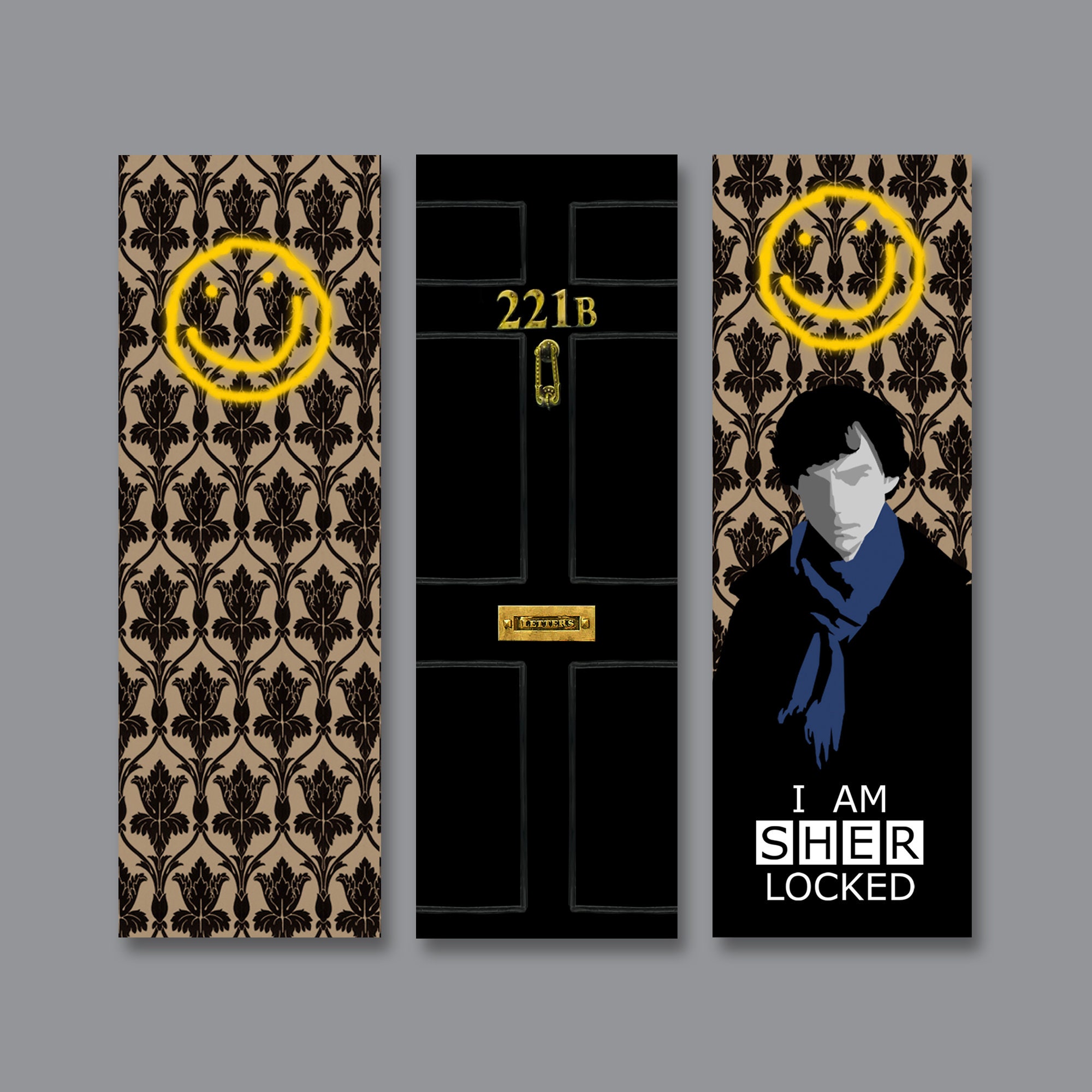 Sherlock Fandom Bookmarks, 221B Baker Street Front Door, I
