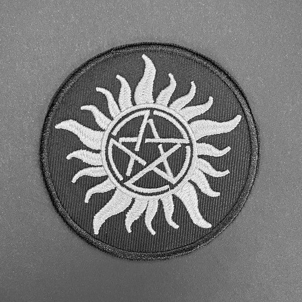 Supernatural tattoo sigil embroidered cosplay patch | SPN prop replica | Sam Dean Castiel comfort character