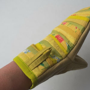 Yellow Oven Mitt Baking Glove Thick Cookware