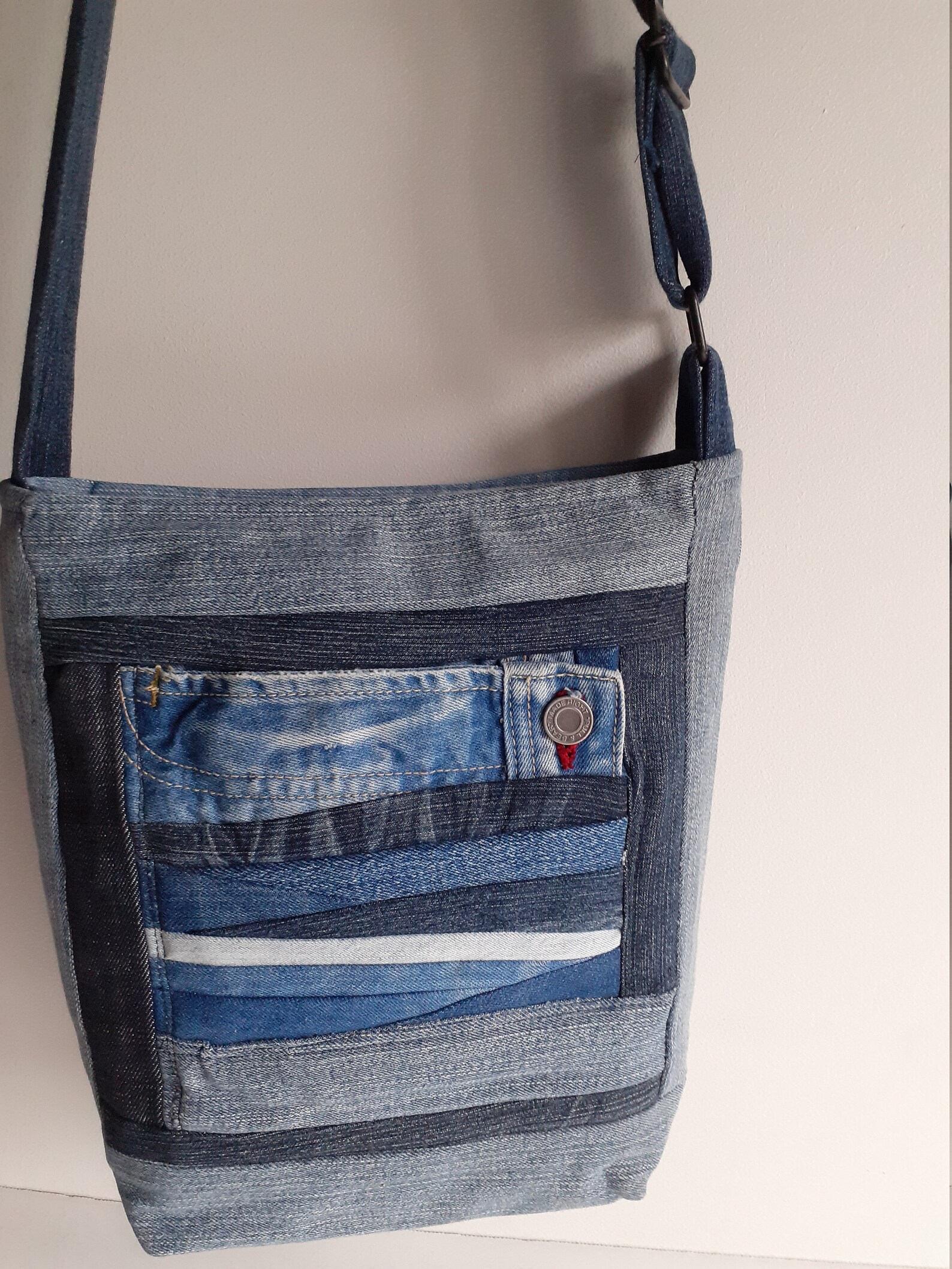 Denim Bag Denim Tote Bag Denim Cross Body Bag Crossbody Purse - Etsy