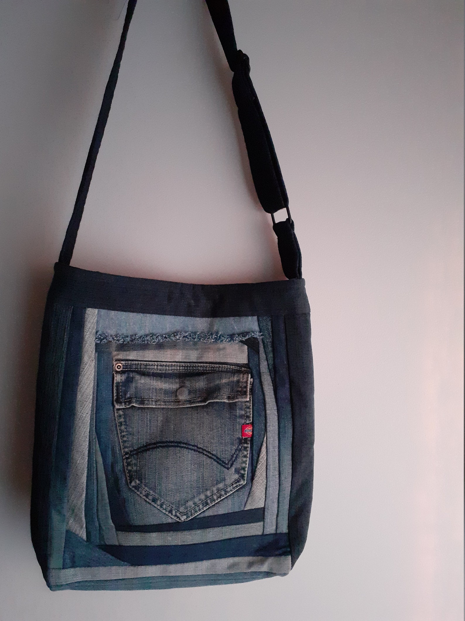 Denim Shoulder Bag Gift Blue Bag Denim Bag Denim Tote Bag | Etsy