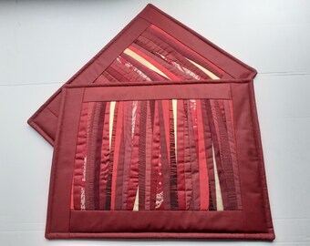 Place Mats Set Of 2 Fabric Placemats Dinner Table Patchwork Table Decor