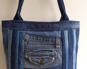 ●PLACE STUDIO●Denim Jeans printed Big Square Shoulder Bag MUSINSA | PLACE STUDIO Original Denim Jeans Big Square