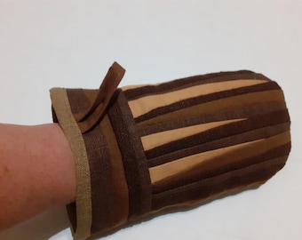 Oven Mitt Backing Glove Thick Linen Kitchen Glove Handcrafted
