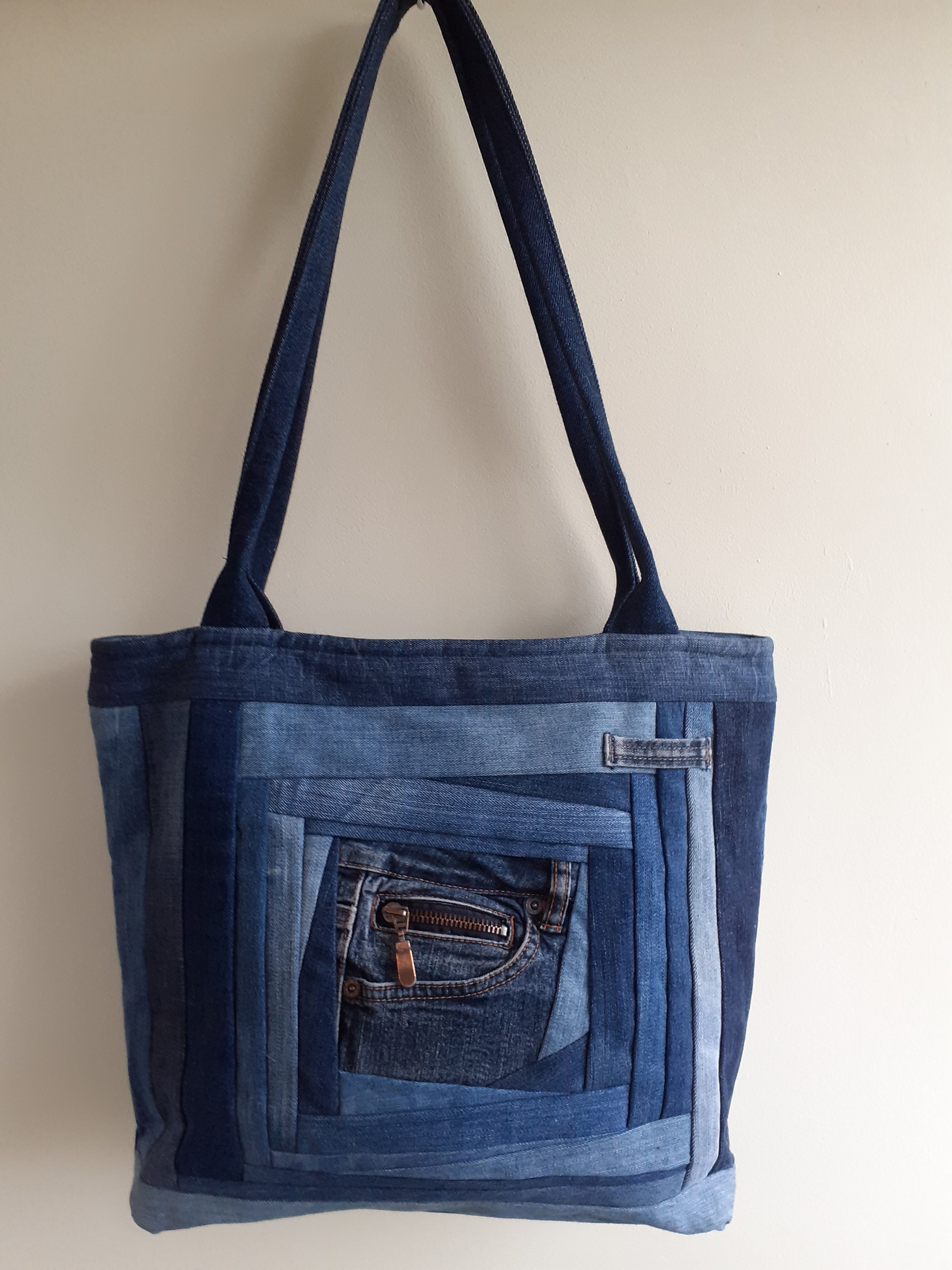 [THE MUSEUM VISITOR]★BNG PRINTED WASHED DENIM TOTE BAG Bags & Totes – Brooklyn Museum