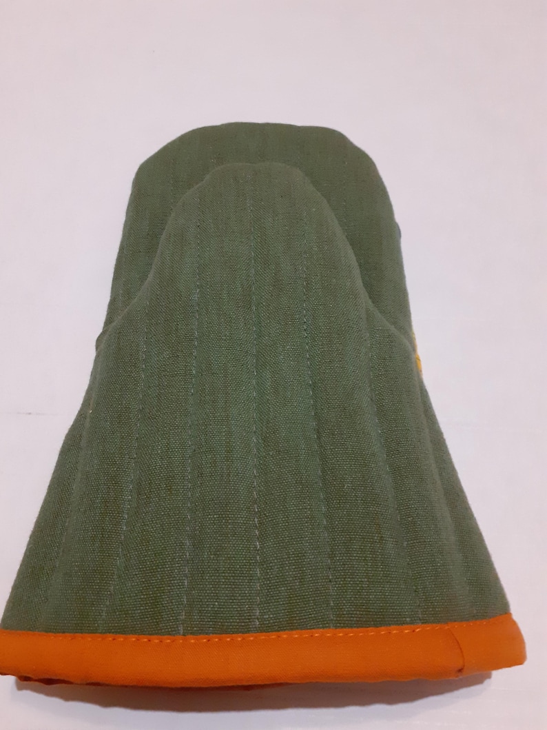 DzintrasPatchworkArt Patchwork Oven Mitt - Thumbnail 5