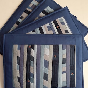 Dinner Place Mats Set of 4 Patchwork Place Mats Table Decor