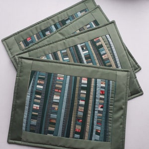 Conjunto de jogos americanos com 4 jogos americanos acolchoados para decoração de casa