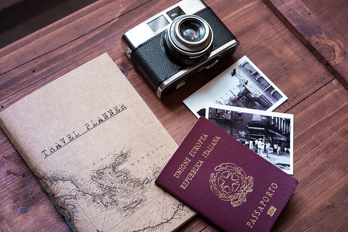 Travel planner notebook handmade map journal travel diary Etsy