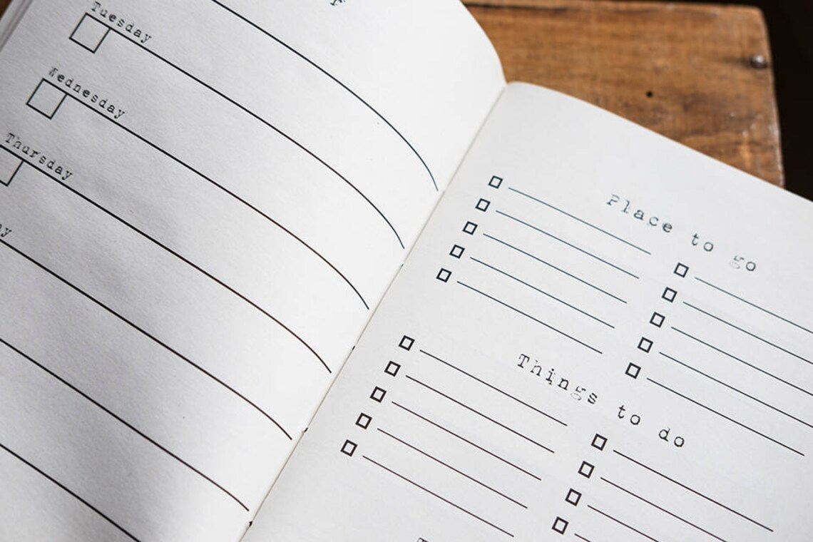 Travel planner notebook handmade map journal travel diary Etsy