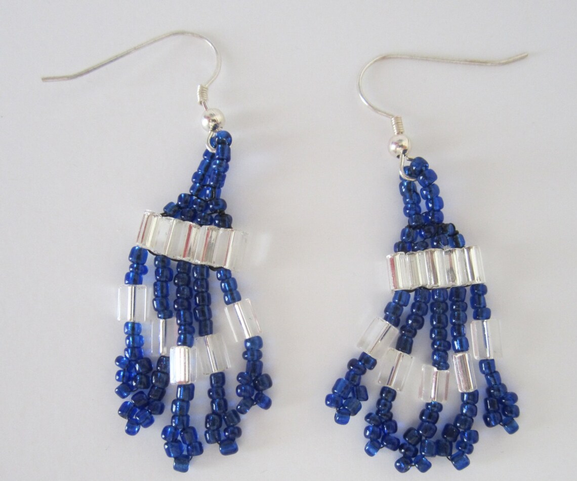 Dangle Fringe Earrings Multiple colors Etsy