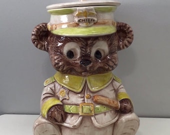 TRESURE CRAFT Pot à biscuits Chef de police VINTAGE
