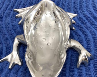MARIPOSA Decoratief KIKKERSCHAAL VAN gerecycled aluminium 8 x 6 x 2 inch gaaf