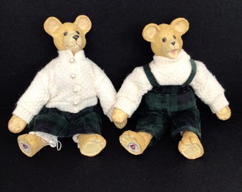 OURS TENDRE COEURS « Couple » 11 pouces