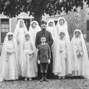 Wall Art Image of French Communion Party in 1920s - Rare Image - Fine Art Giclee Print or 6000px Digital Download