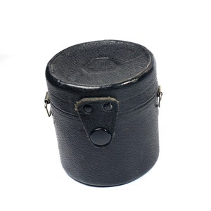 AOL Vintage Leather Hard Lens Case from 1960/70s - A Must for Your Lens & Accessories