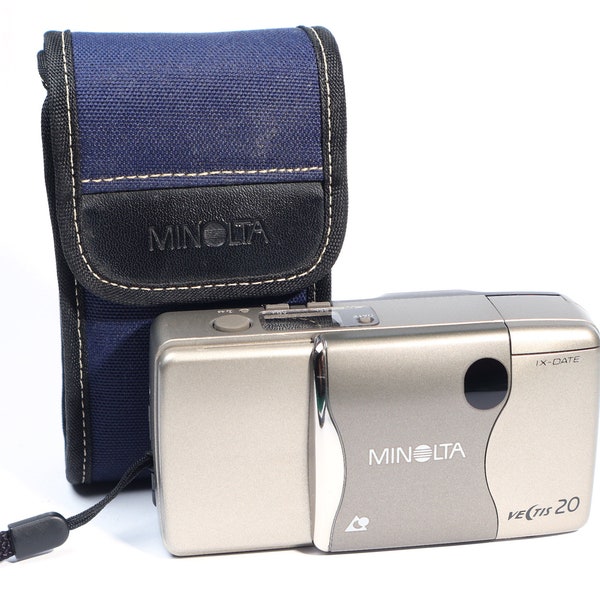 Minolta Vectis 20 APS Film Camera, Renowned, Clean & Good with Minolta Case