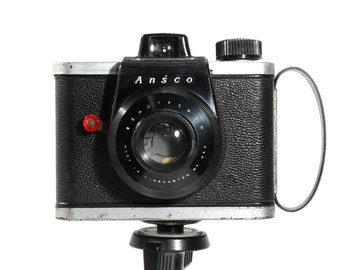 Rare ANSCO Ready Flash American Roll Film Camera from 1950s - Rare Classic Retro Style
