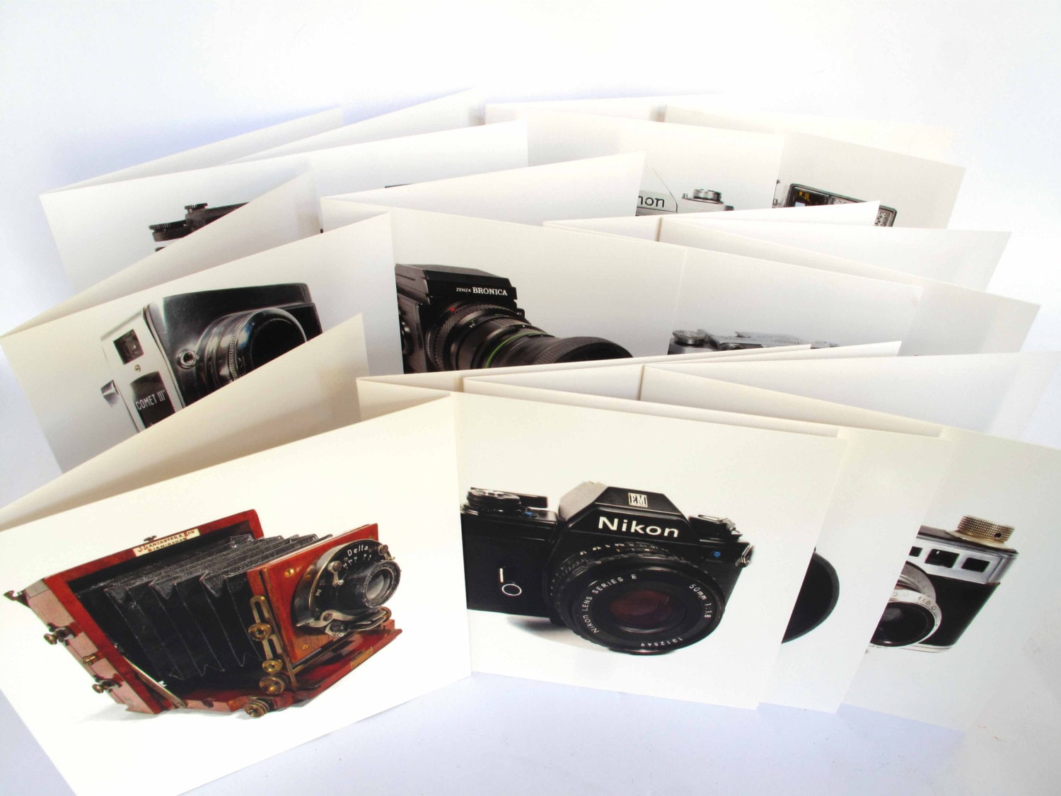 Iconic Camera Greetings Cards Collection of 12 Original - Etsy
