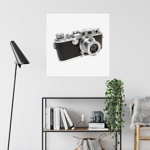 Wall Art Image of Leica IIIb 35mm film rangefinder camera - Fine Art Print or 4000px Digital Download