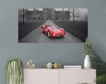 Wall Art Bild von Maserati vor dem Herrenhaus - Fine Art Print oder 6000px digitaler Download