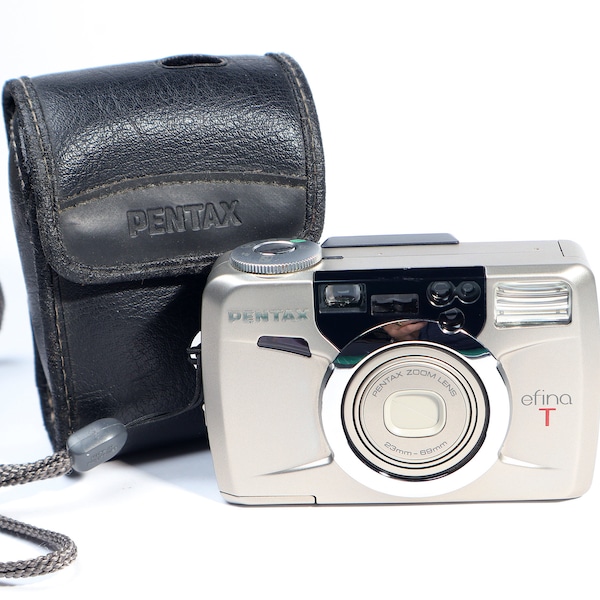 Pentax efina T APS Film Camera, Renowned, Clean & Good with Pentax Case