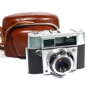 Agfa Optima 35mm Auto Film Camera from 1960s - Retro Classic with Original Case