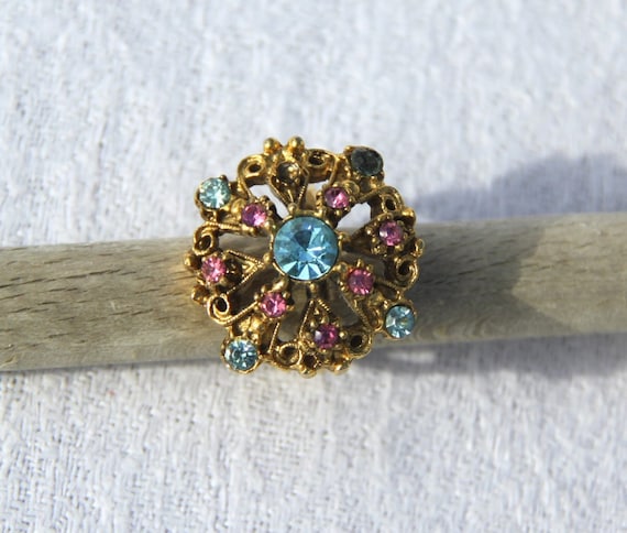 REDUCED USD 5 Vtg 60s Hollycraft Cocktail Ring Etsy