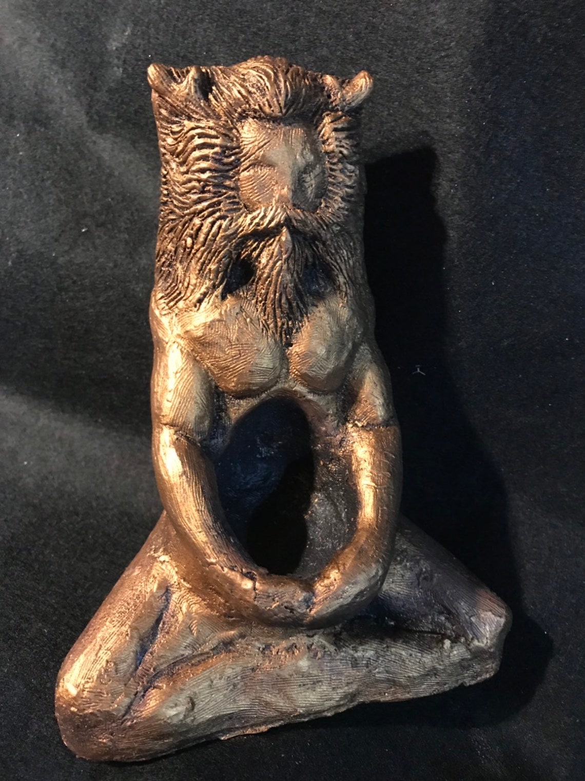 Large male deity statue for pagan altar recessed tummy for Etsy