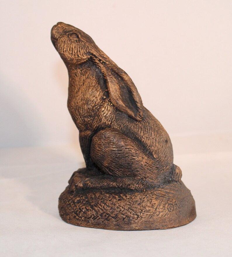 Golden Hare Statue Etsy UK