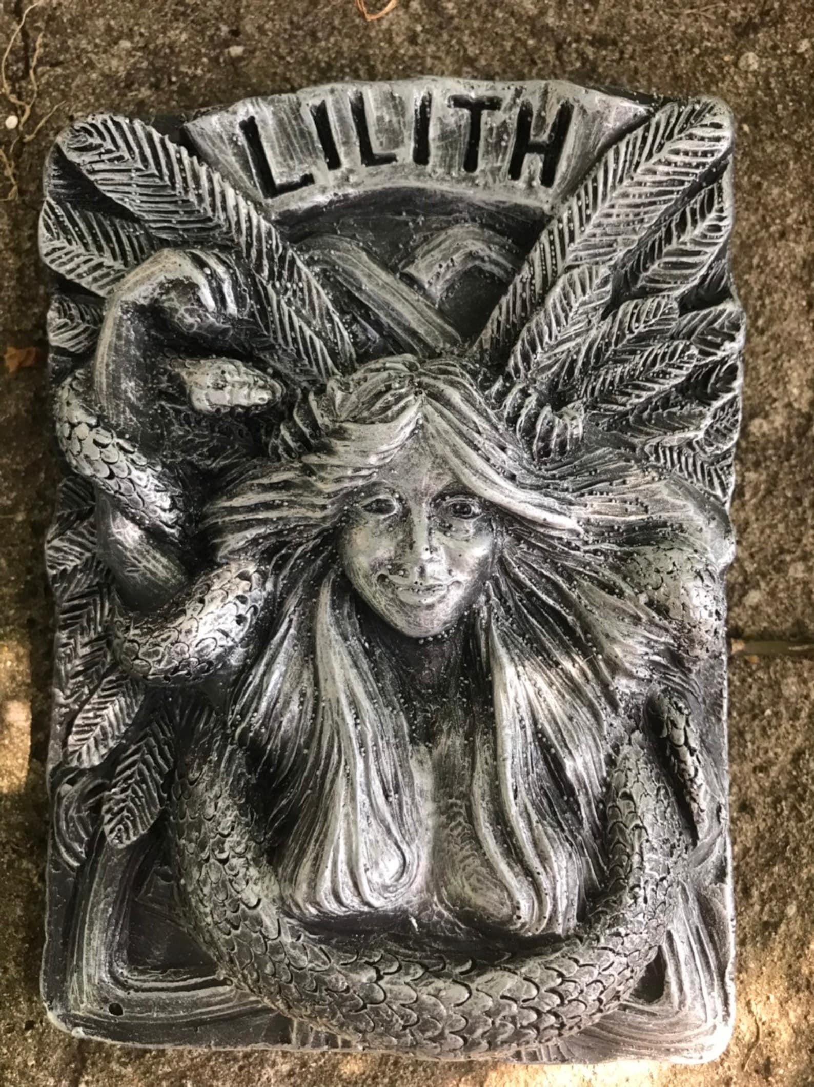 Lilith Goddess of the Underworld Wall Plaque in Silver - Etsy